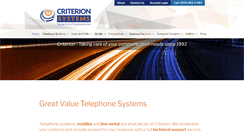 Desktop Screenshot of criterionsystems.co.uk